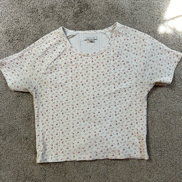 American Eagle, L, Cropped, Floral shirt - Picture 1 of 3